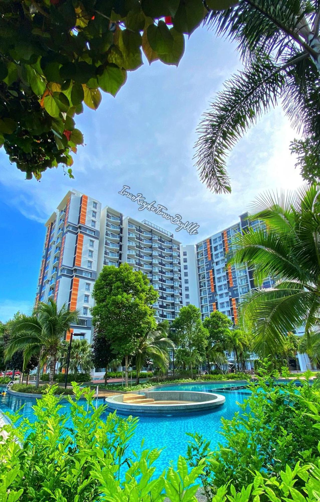 Sea View & Pool View & Wifi & Netflix At Iman Kazoku Timurbay Ville Studio 2Bdr Kuantan Exterior photo