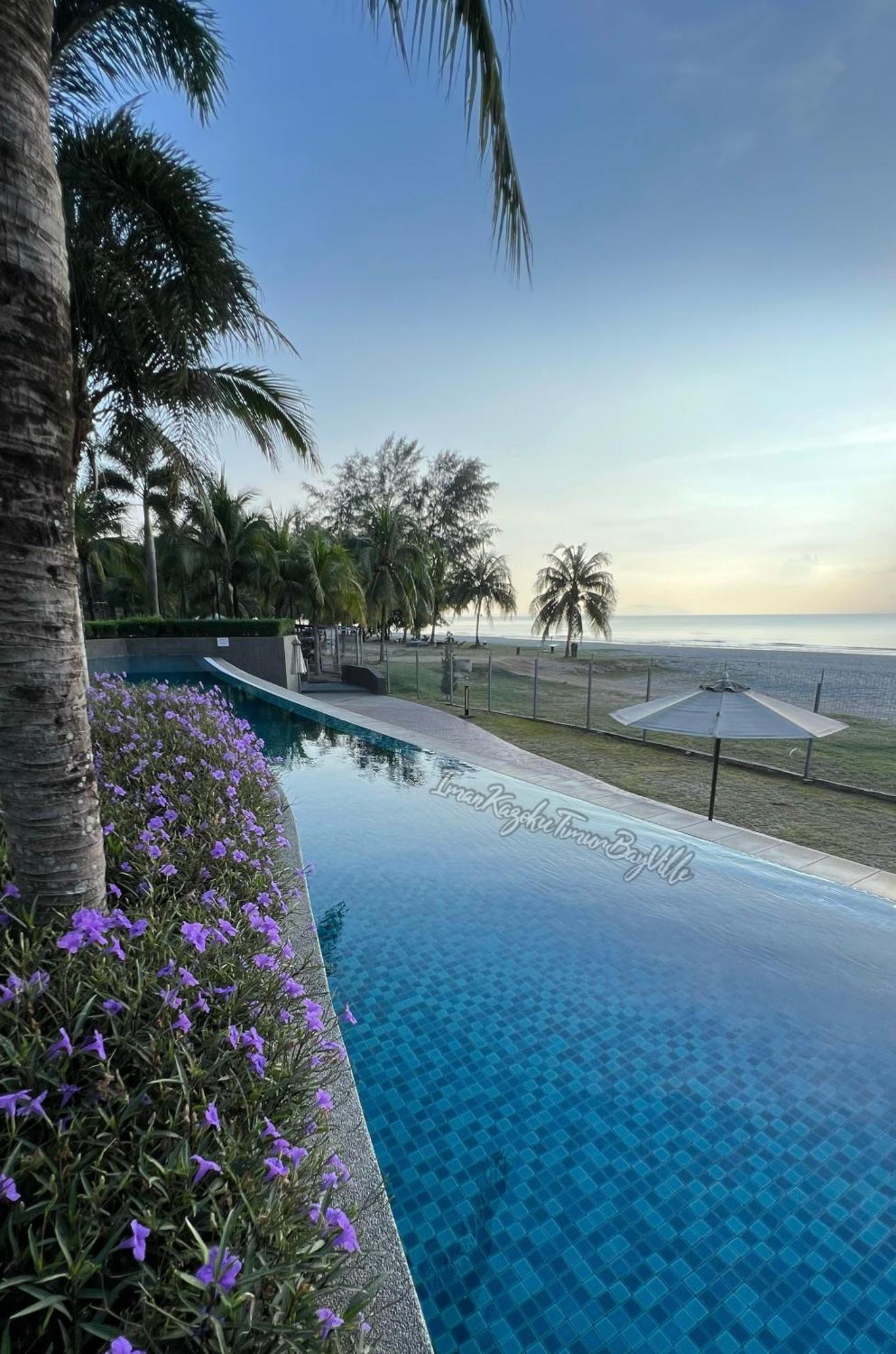 Sea View & Pool View & Wifi & Netflix At Iman Kazoku Timurbay Ville Studio 2Bdr Kuantan Exterior photo