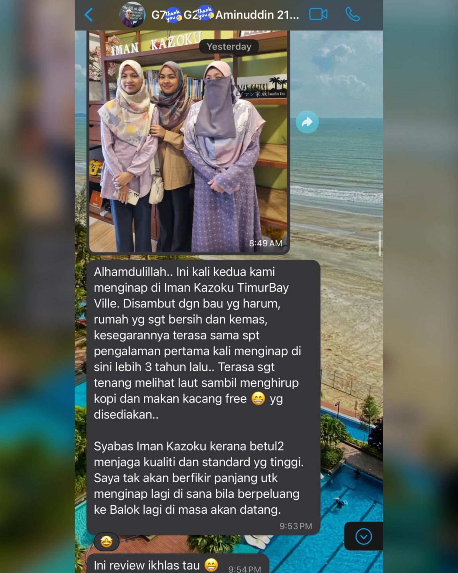Sea View & Pool View & Wifi & Netflix At Iman Kazoku Timurbay Ville Studio 2Bdr Kuantan Exterior photo